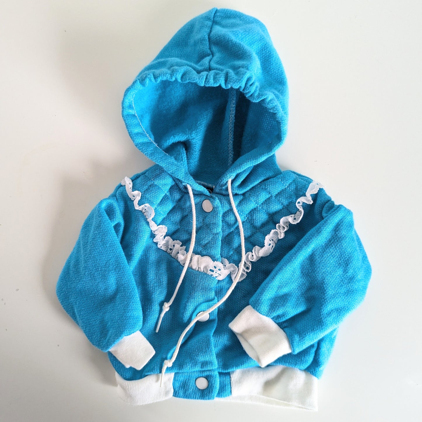 Vintage Quilted Hoodie • 0-3 months