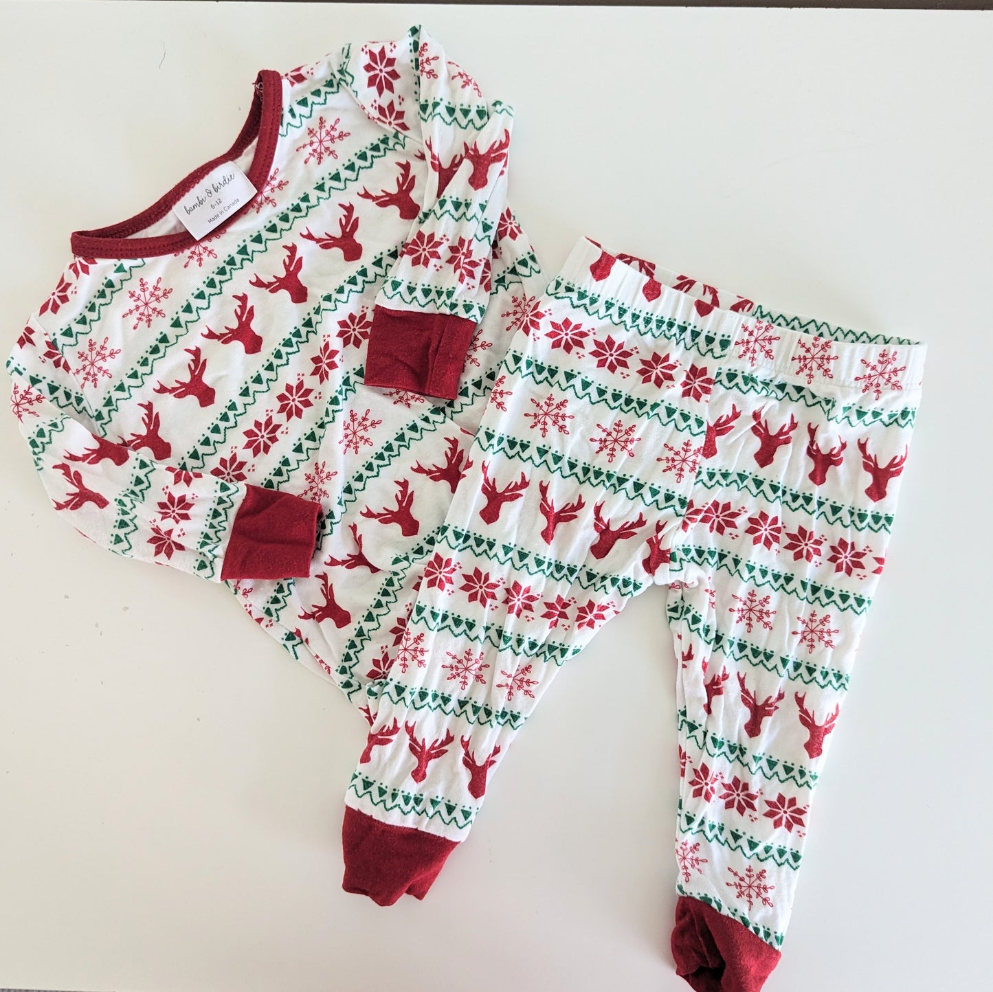 Bambi & Birdie Christmas Pajama Set • 6-12 months